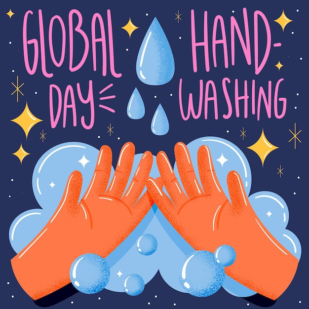 Global handwashing day concept