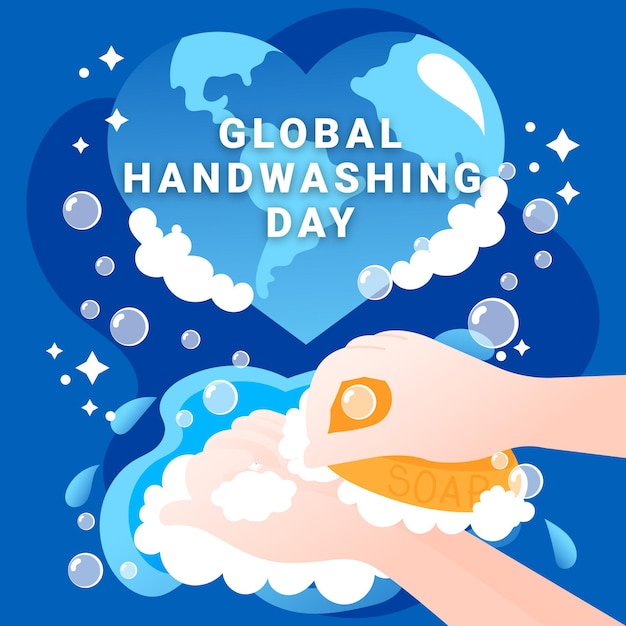 Global handwashing day concept