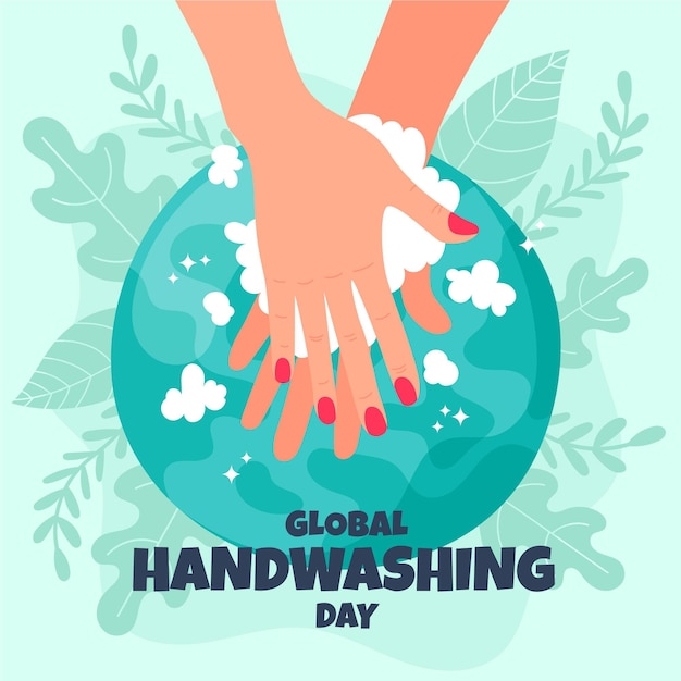 Free Vector global handwashing day design