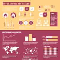 Free vector global infographic elements of design