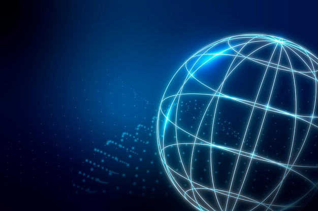 Free Vector global network connection background