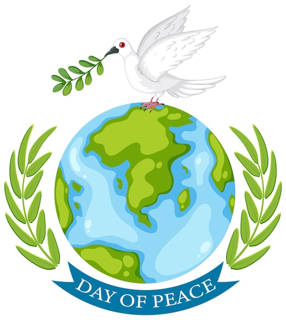 Free Vector global peace day vector illustration