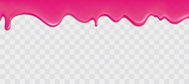 glossy pink slime border