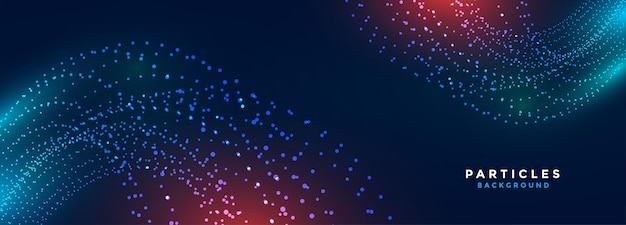 Free Vector glowing and abstract techno particle digital wallpaper design