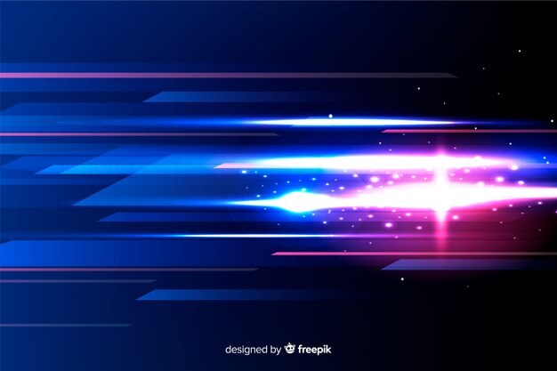 Glowing light movement futuristic background