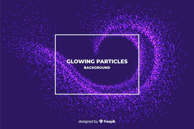 Free Vector glowing particles background