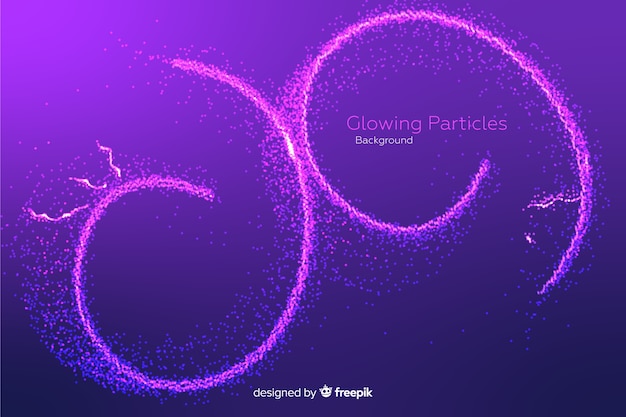 Free Vector glowing particles background