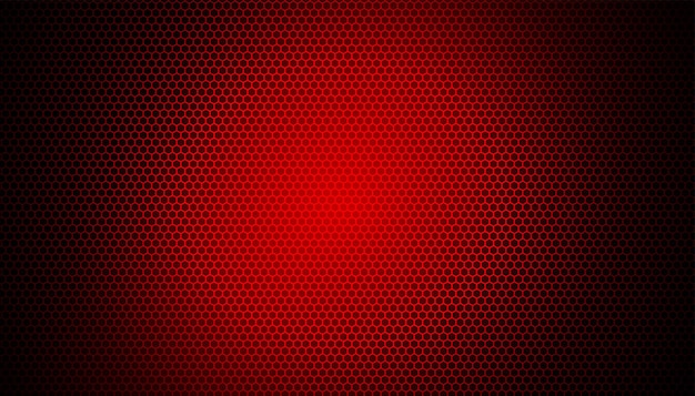 Glowing red light on carbon fiber background