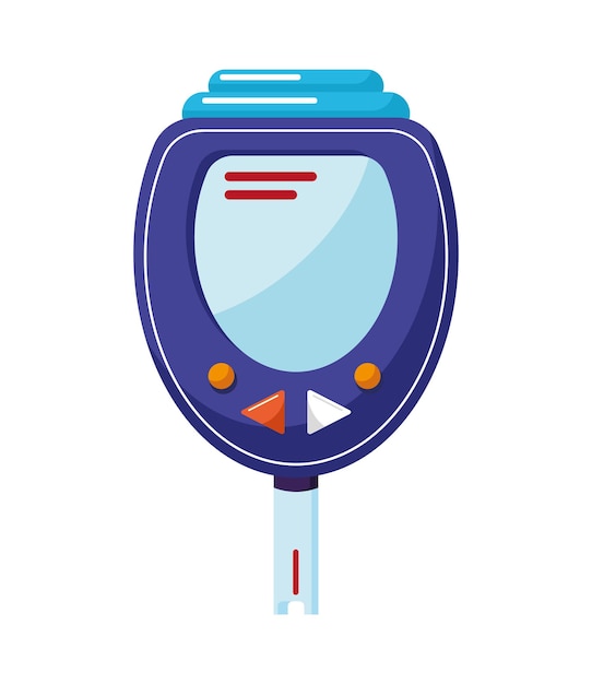 Free Vector glucometer medical device