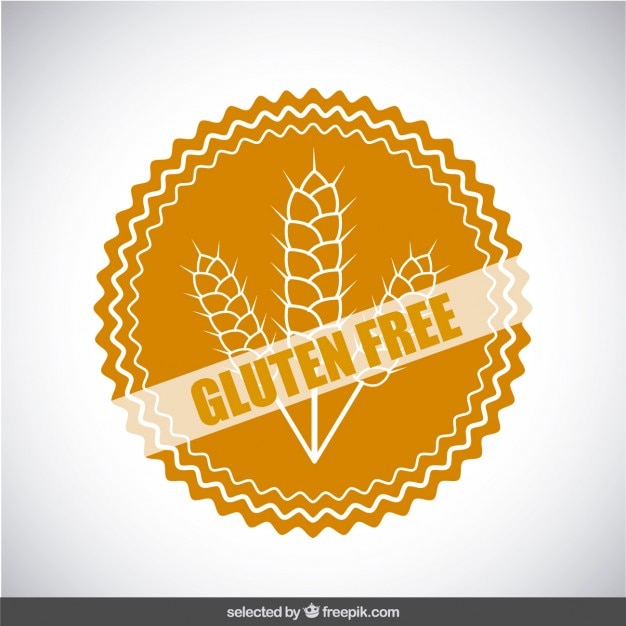 Free Vector gluten free badge