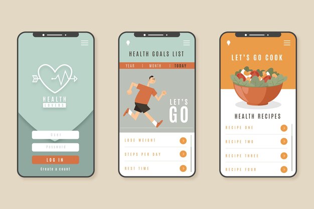 Goals and habits tracking app