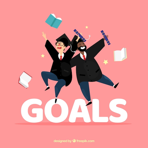 Goals word concept