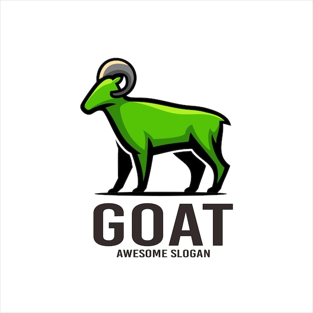 Free Vector goat illustration mascot logo