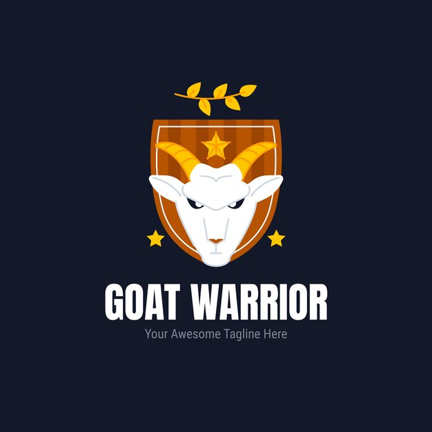 Goat  logo design template