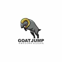 Free vector goat logo illustration vector