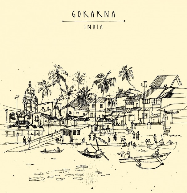 Gokarna background design