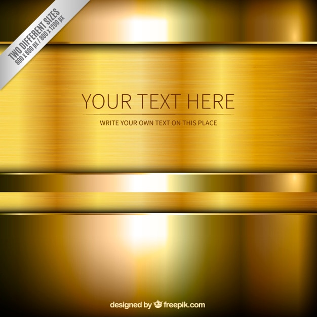 Free Vector gold background template