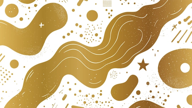 Free vector gold color liquid background