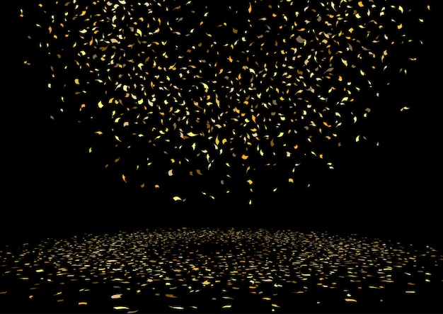 Free vector gold confetti background