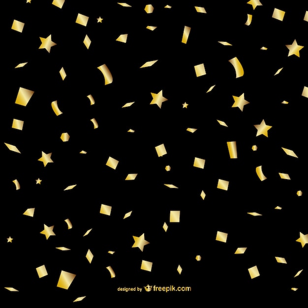 Gold confetti background