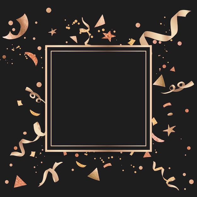 Free Vector gold confetti celebratory design