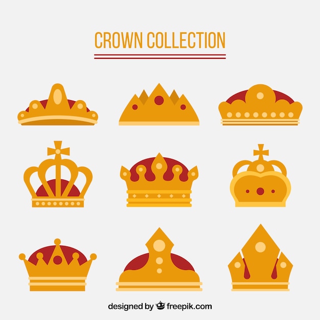 Gold crown set