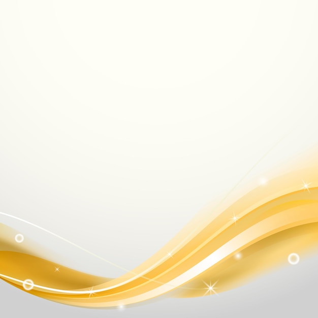 Gold curve frame template vector