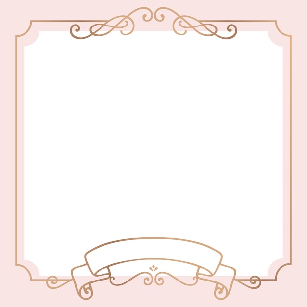 Gold frame background