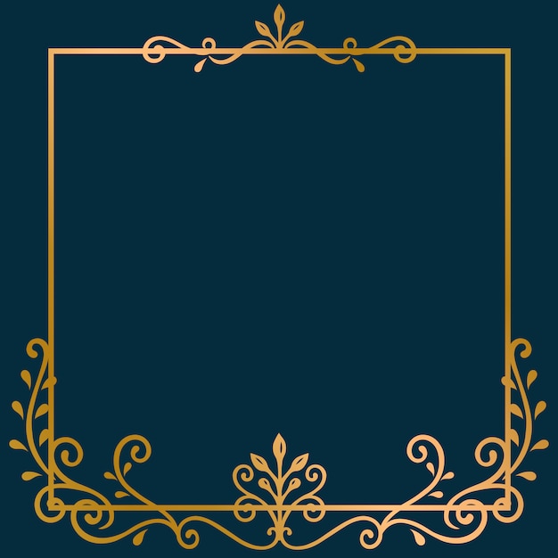 Free Vector gold frame background