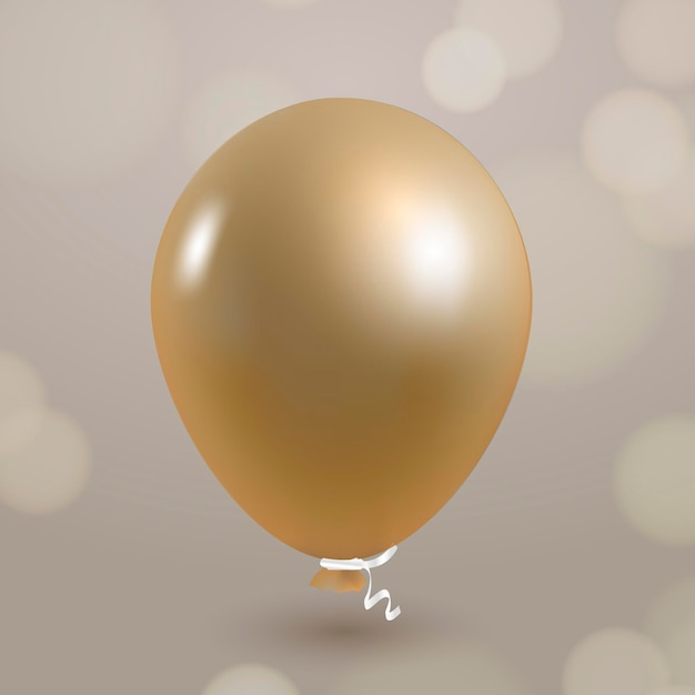 Free vector gold glitz balloon vector