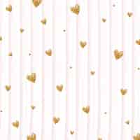 Free vector gold hearts background