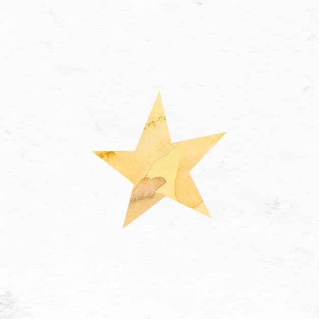 Free Vector gold star christmas element vector