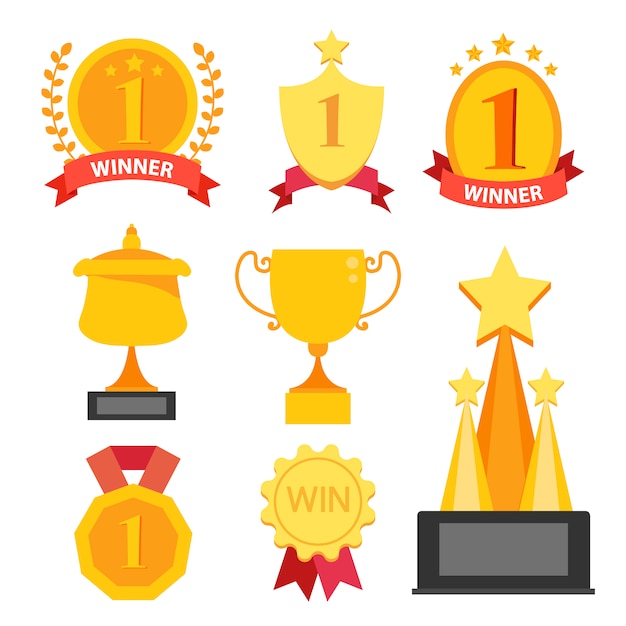 Gold trophies collection