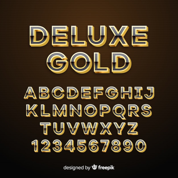 Golden alphabet