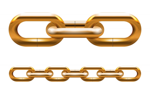 Free Vector golden chain