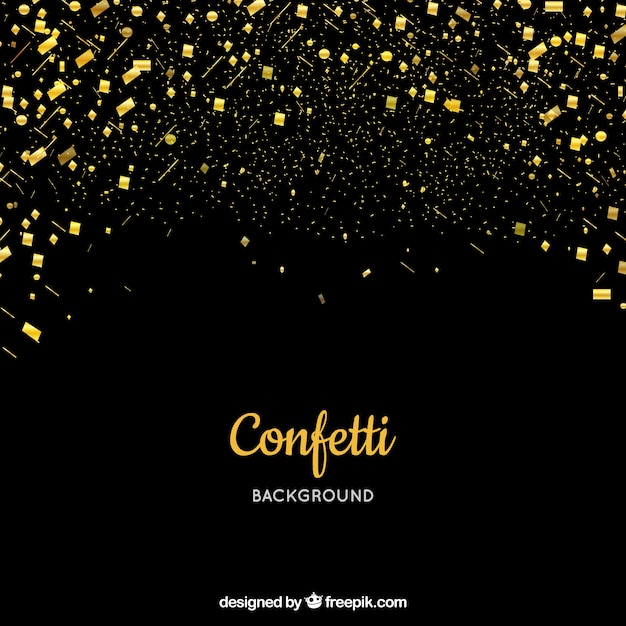 Free vector golden confetti background