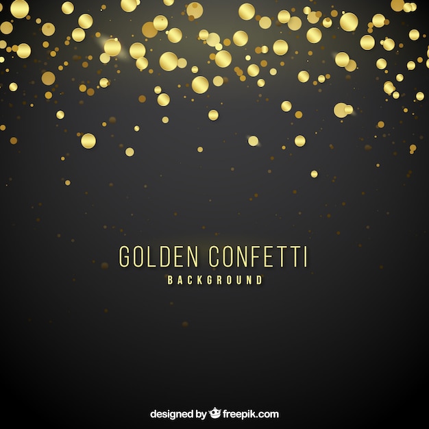 Free vector golden confetti background