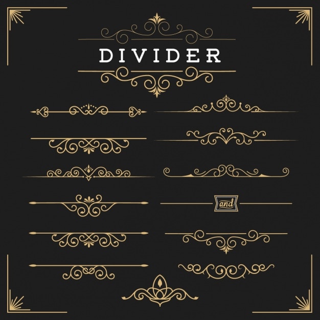 Golden dividers collection