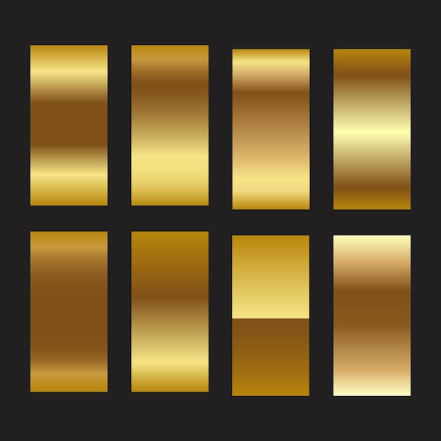 Golden foil gradient texture set