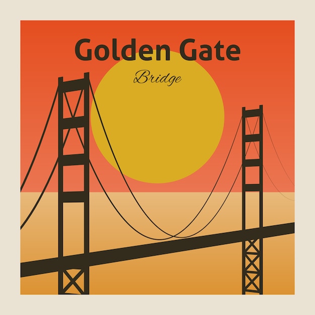 Golden gate bridge poster