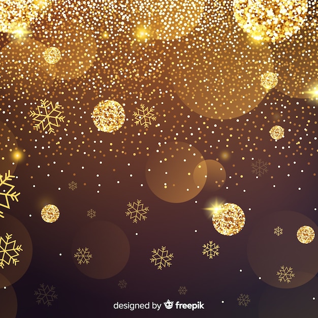 Free Vector golden glitter background