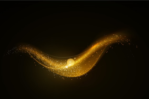 Golden Glitter Background