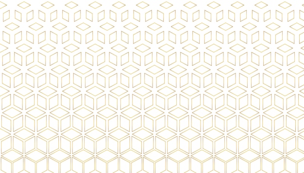 Free Vector golden hexagonal style pattern