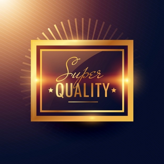 Free Vector golden label, super quality