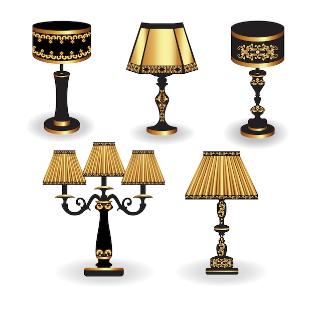 Golden lamps collection