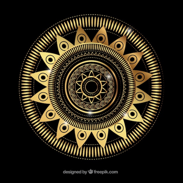 Golden mandala