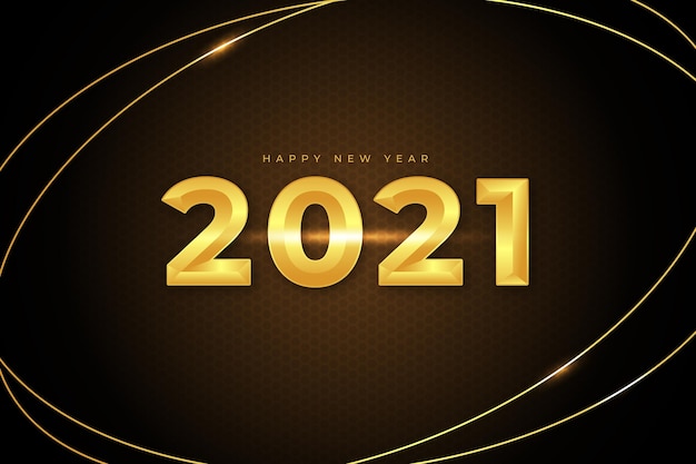 Golden new year 2021