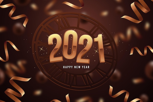 Golden new year 2021