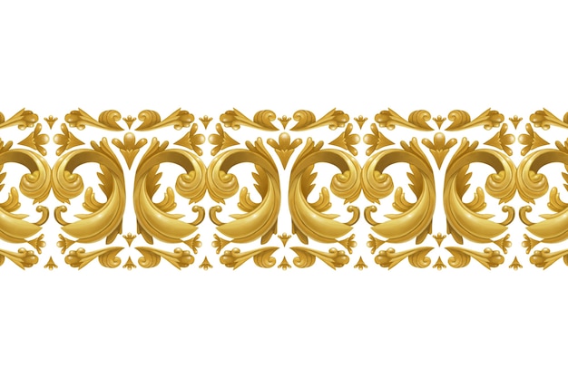 Free Vector golden ornamental border