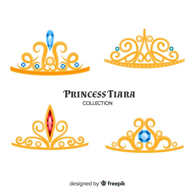 Golden princess tiara collection